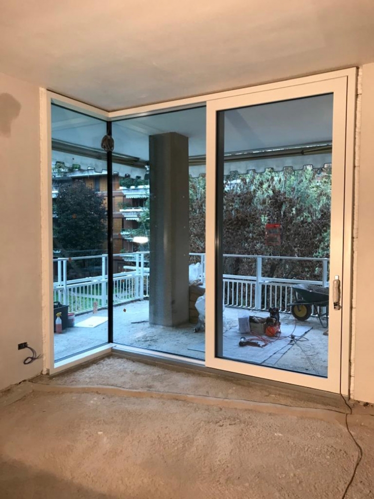 Installazione di scorrevole alzante con angolo vet Installazione di scorrevole alzante con angolo vet